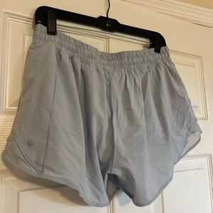LuluLemon Women's Light Gray Lined Running Shorts